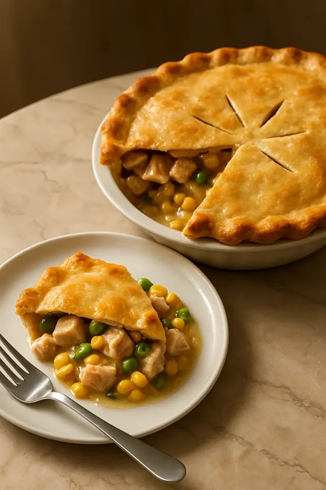 Bánh Pot Pie Gà 4 Nguyên Liệu
