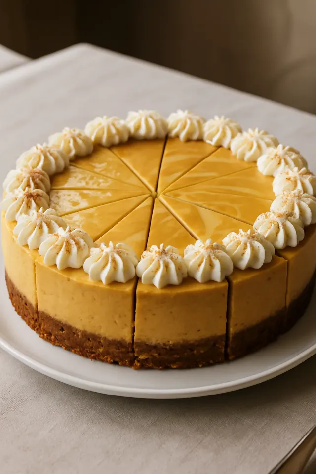 Pumpkin Swirl Cheesecake