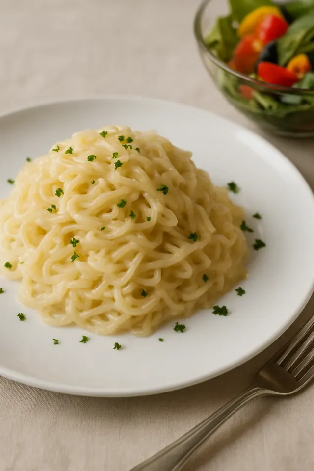 Ramen al Parmigiano e Aglio Facile