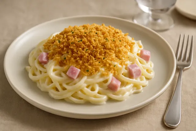 Quick Microwave Chicken Cordon Bleu Casserole