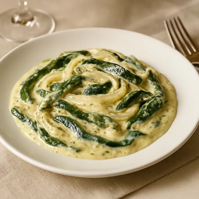 Rajas con Crema (Geröstete Poblano-Paprika in Sahnesauce)