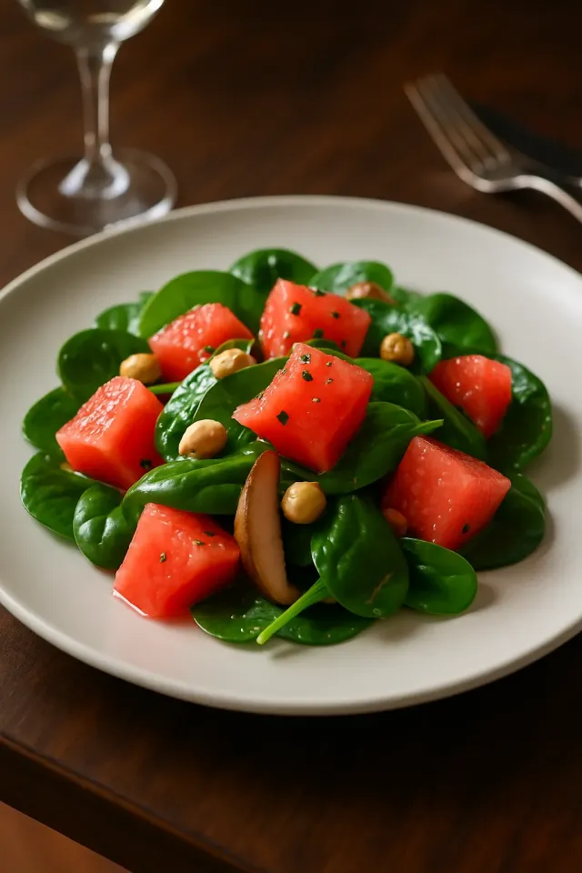 Ensalada de espinacas con toronja