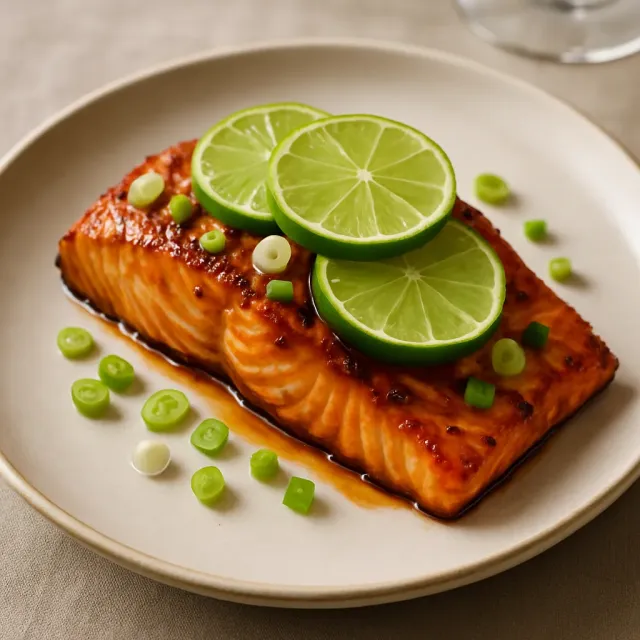 Salmón BBQ con Chile y Ajo