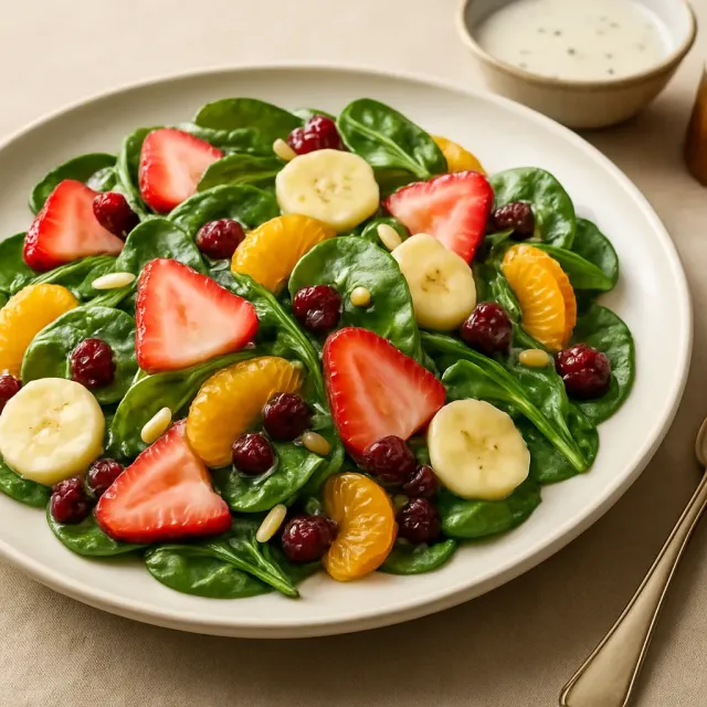 Salada de Espinafre para o Brunch