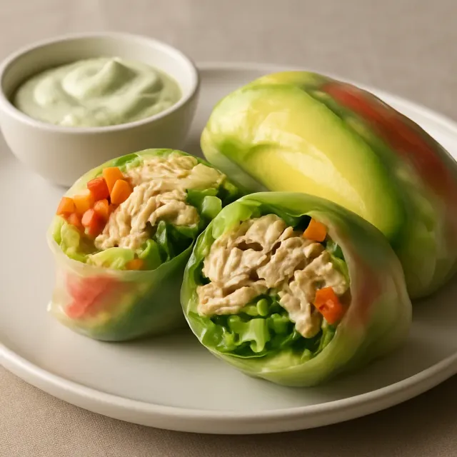 Hühnersalat Sommerrollen