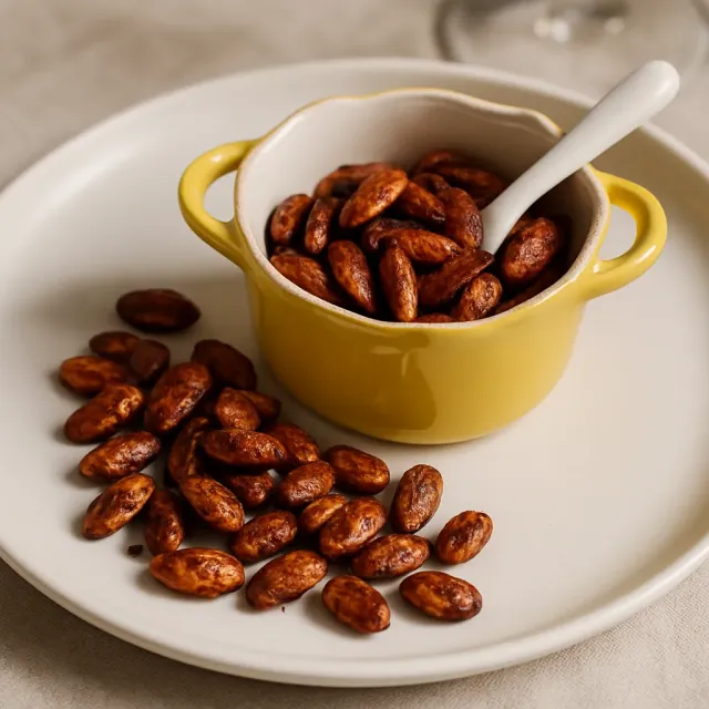 Graines de citrouille au sirop d'érable et au chili au Air Fryer