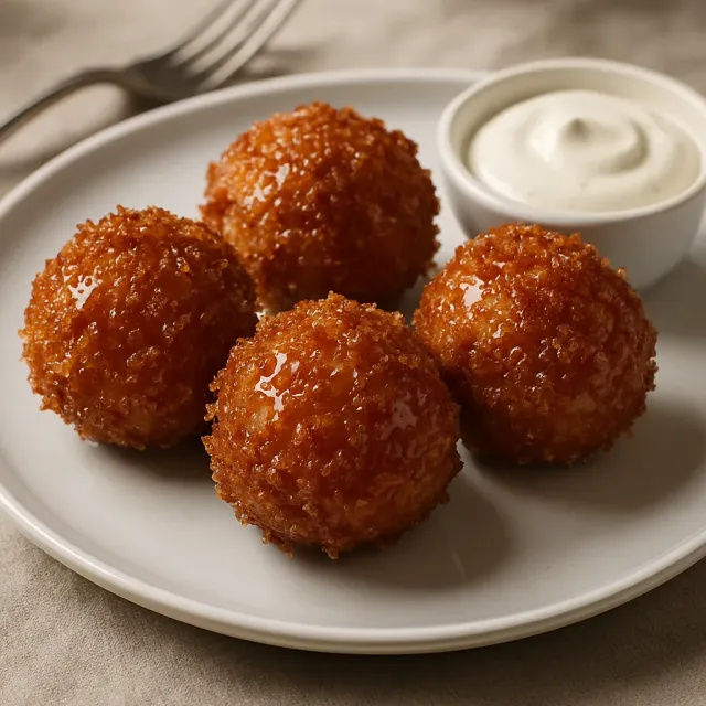 Bolas de pollo búfalo para mojar