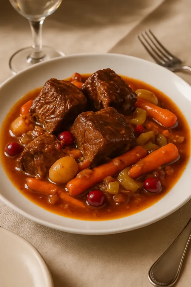 蔓越莓炖牛肉