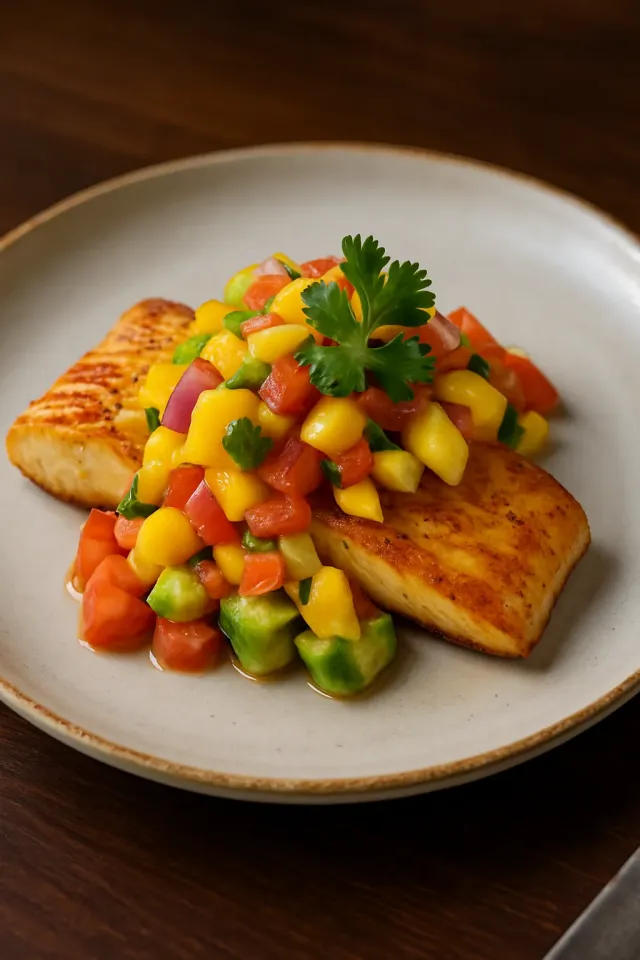 Fisch-Tacos mit Mangosalsa