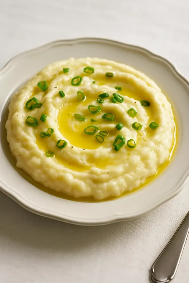 Purê de Batatas com Creme de Leite