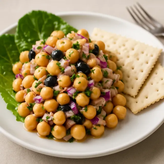 Salada de Atum e Grão-de-Bico