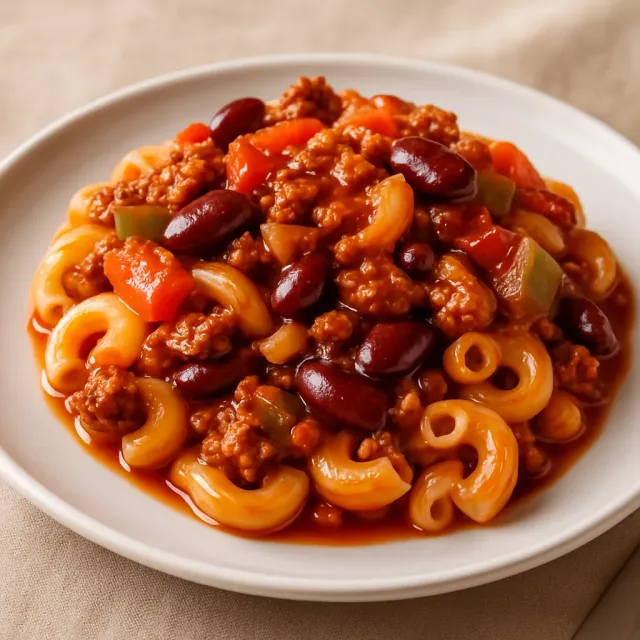 Cavatappi con Chili Fácil