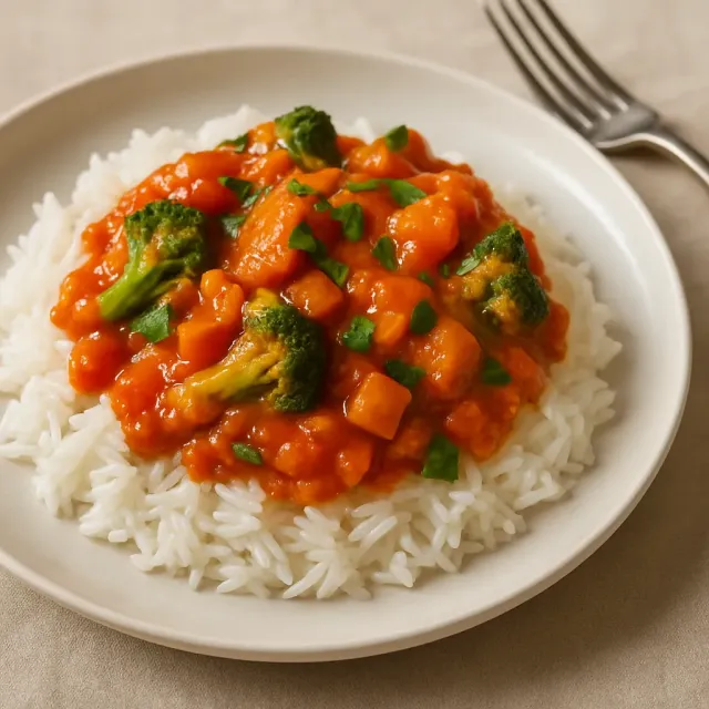簡単で迅速な野菜カレー