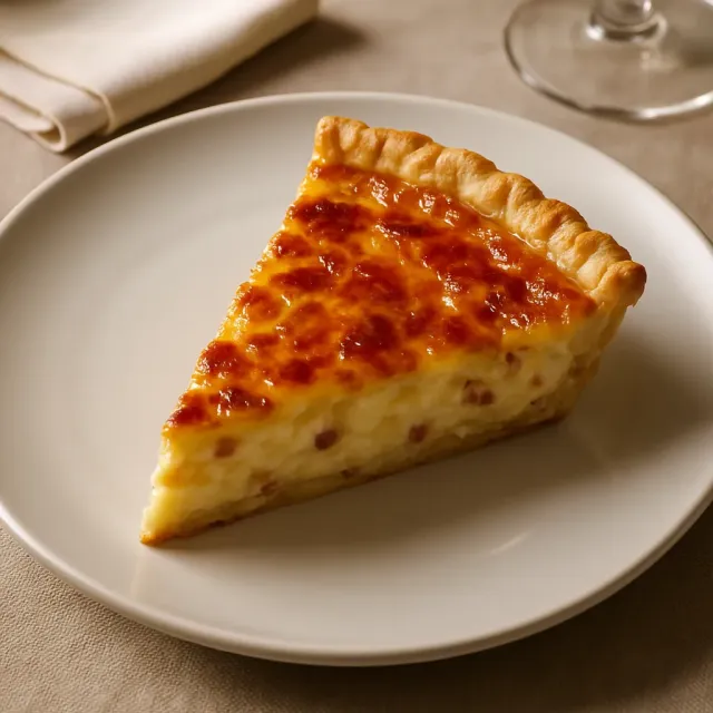 Quiche fácil de tocino y queso