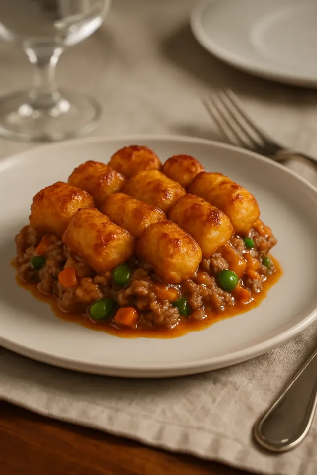 Casserole Tater Tot yang Lezat
