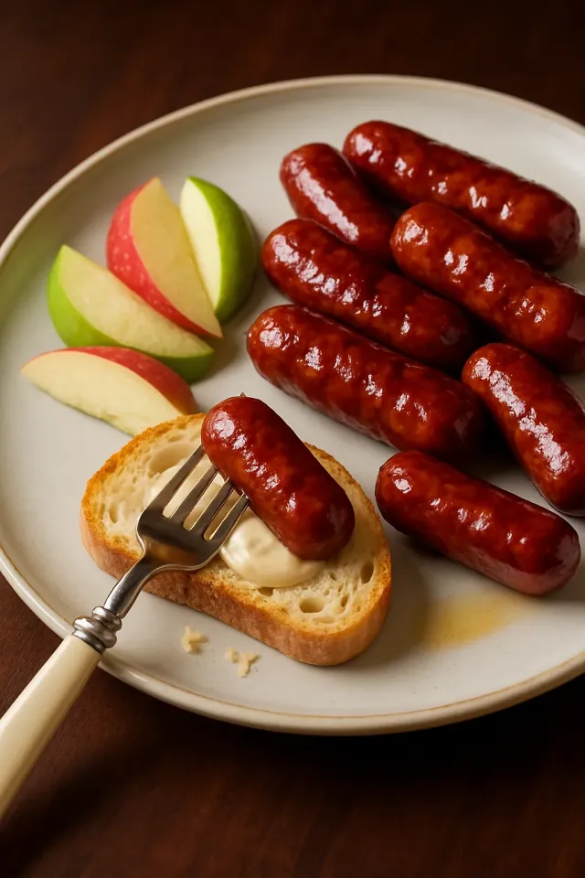 Hillshire Farm Lit'l Smokies и Бри Фондю