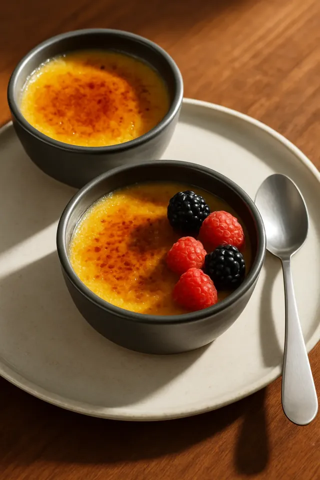 Crème Brûlée de Creme Irlandês