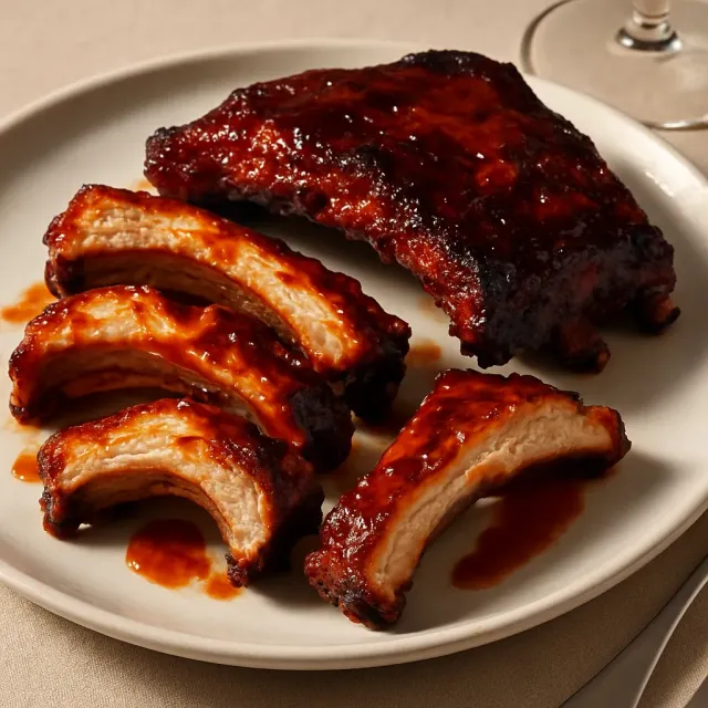 エアフライヤーで作るBBQベビーバックリブ