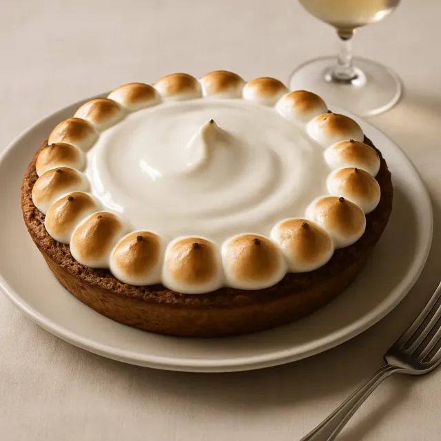 Pastel de Camote con Cobertura de Merengue de Malvavisco