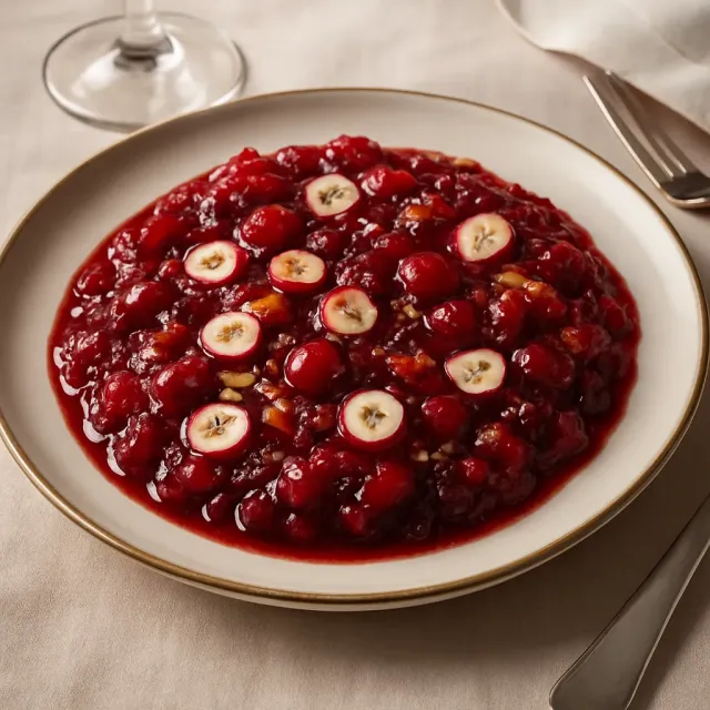Salade de gelée de canneberges de Maman G