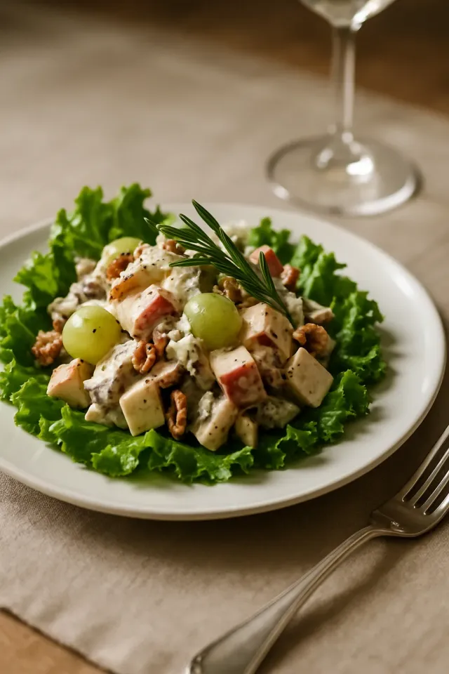 Фруктовый куриный салат с эстрагоном