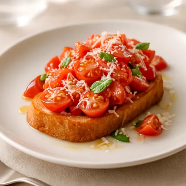 Bruschetta de Tomate e Ricota Salgada
