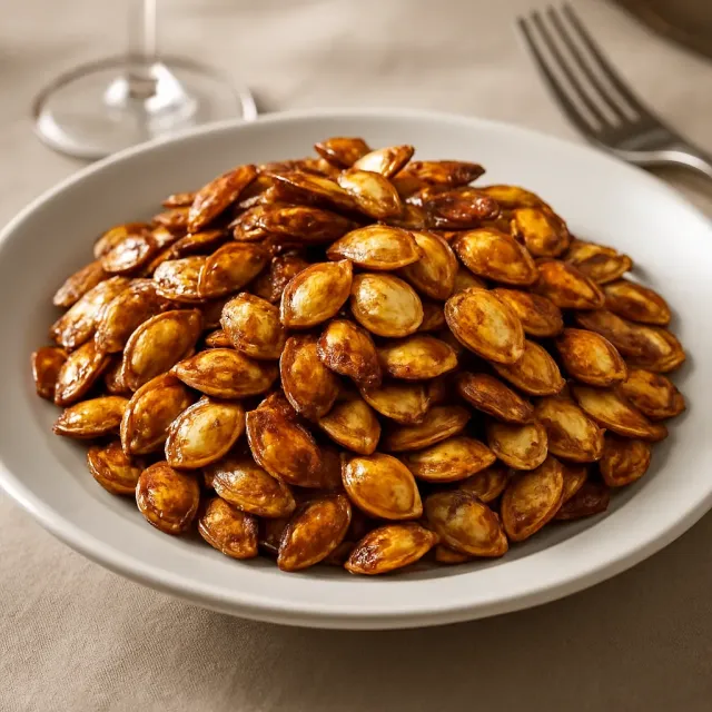 Graines de citrouille au four