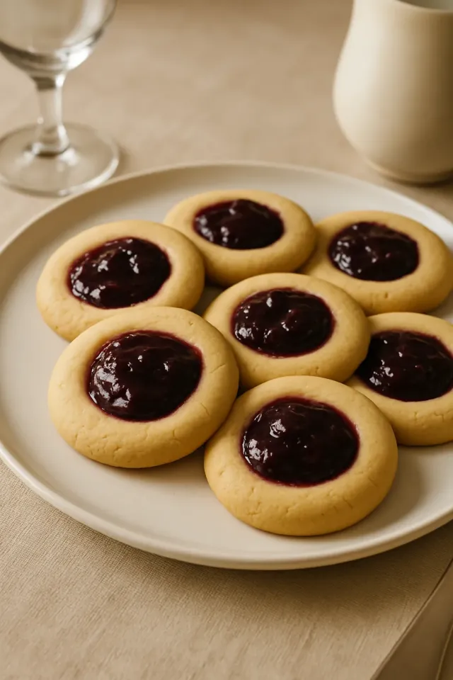 Schwedische Hallongrottor Cookies (Himbeerhöhlen)