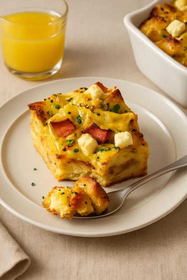 Casserole de Everything Bagel