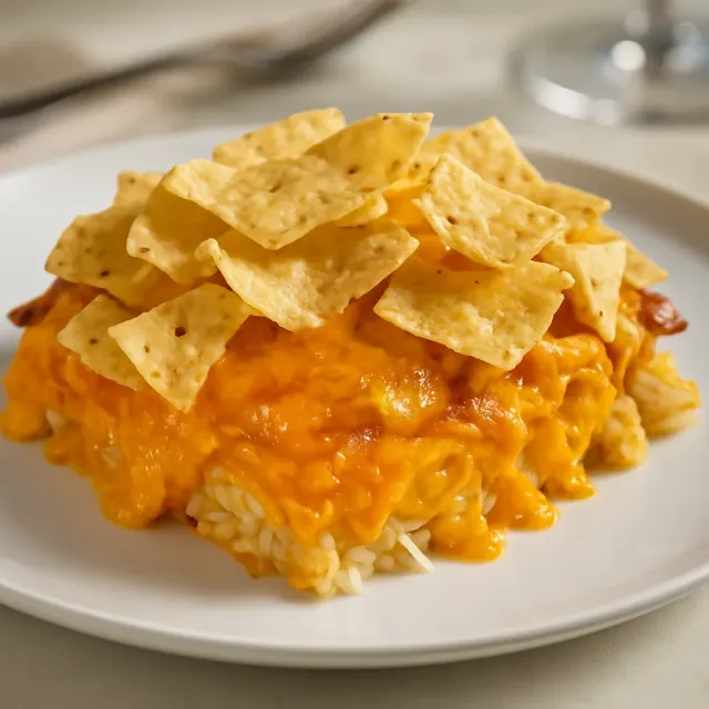 Caçarola de Frango Buffalo com Queijo
