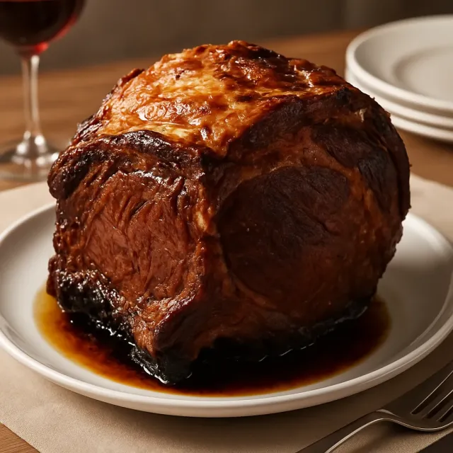 Arrosto di costata al sale grosso