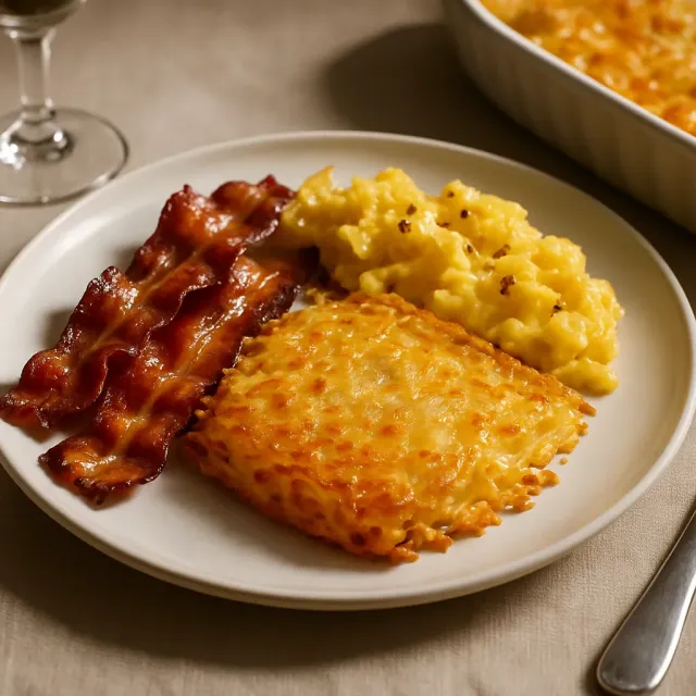 Hashbrown-Auflauf im Restaurantstil