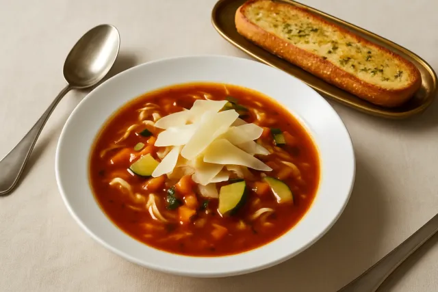 イタリアソーセージとトルテリーニのスープ