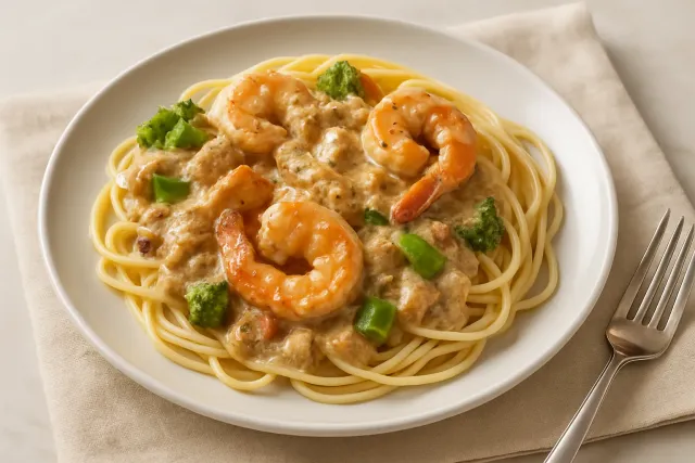 Carbonara Gà và Tôm
