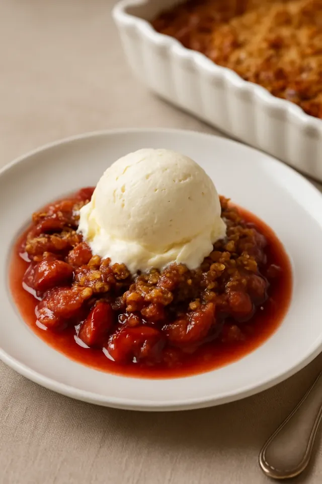 Strawberry Rhubarb Crisp