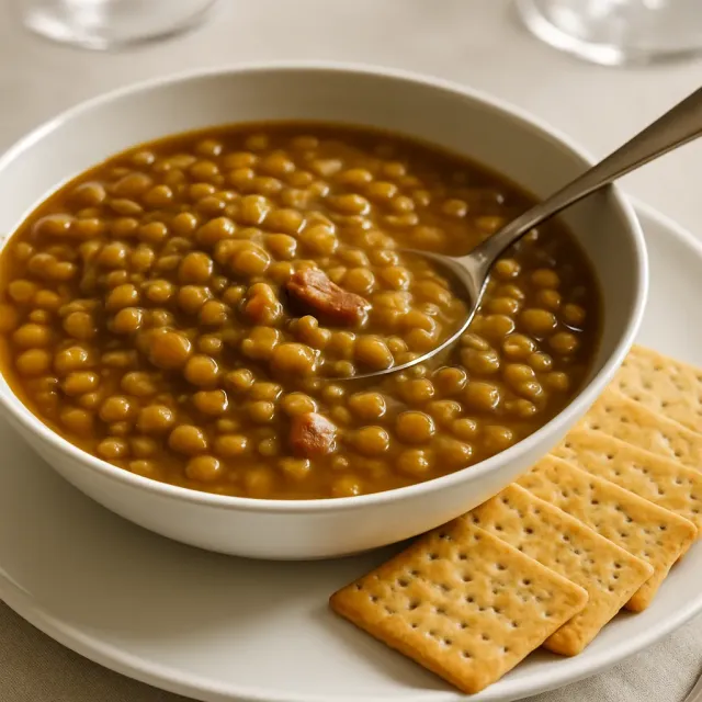 Slow Cooker Lentil Soup with Bacon
