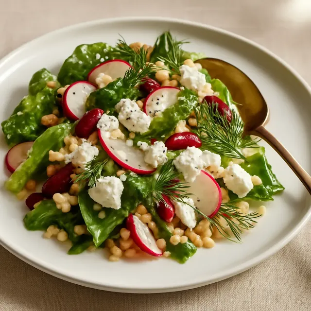 Insalata Croccante di Ravanello e Due Tipi di Fagioli