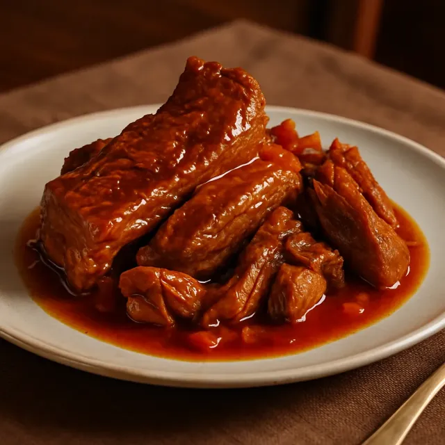 红辣椒炖肉