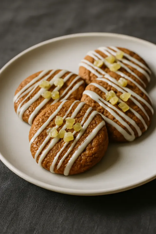 Biscoitos de Gengibre com Chocolate Branco