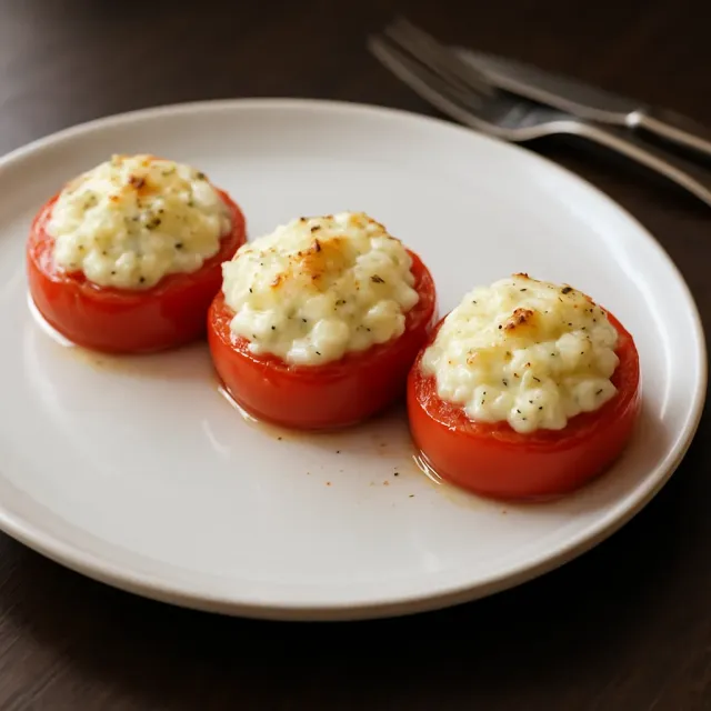 Tomates e Queijo Grelhados