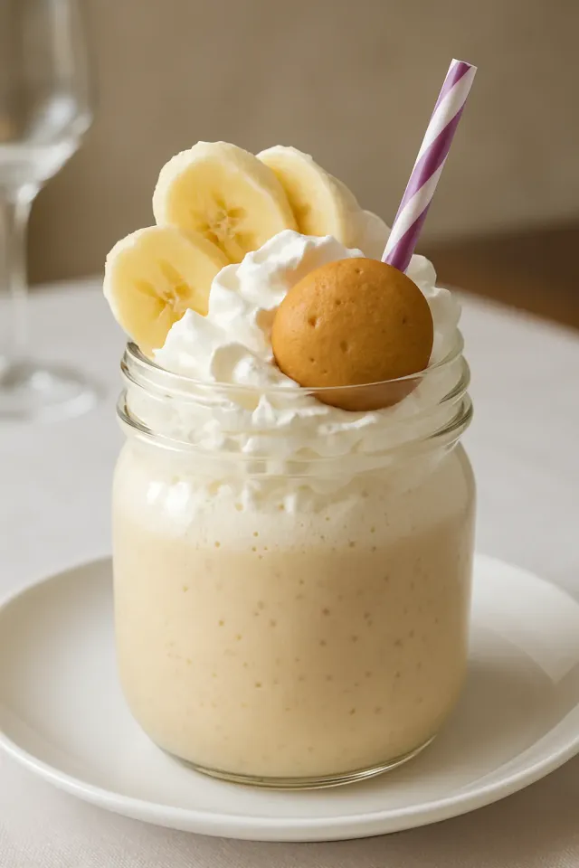 Bananenpudding-Milchshake