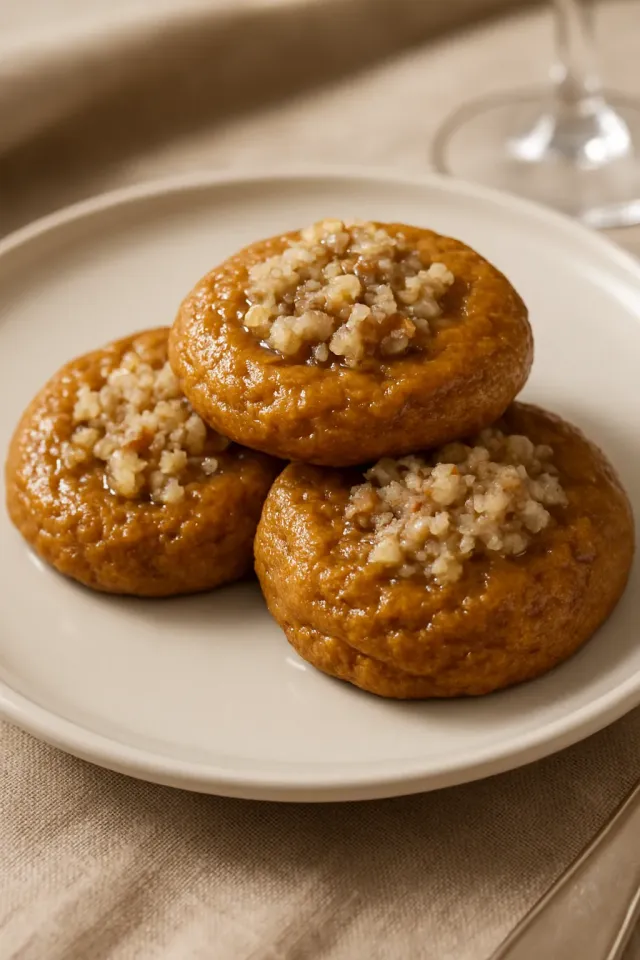 Galletas de calabaza tipo huella