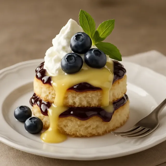 Blaubeer-Zitronen-Shortcake