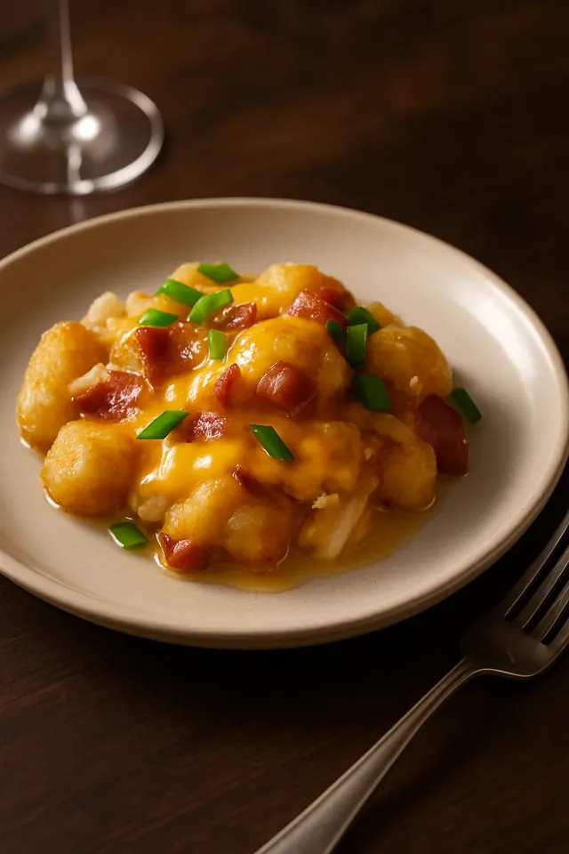 Caçarola Carregada de Tater Tot