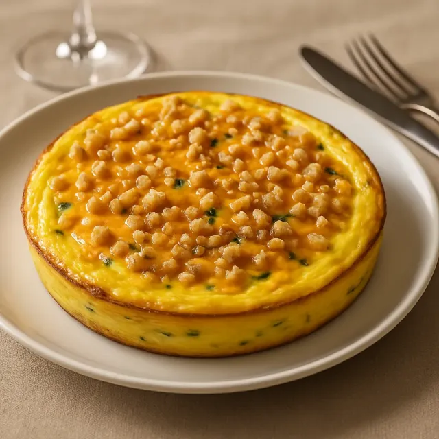 Quiche de espinacas con requesón