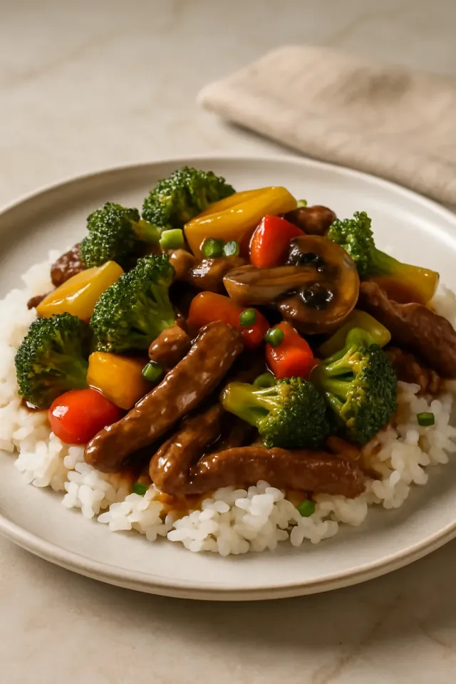 牛肉炒蔬菜