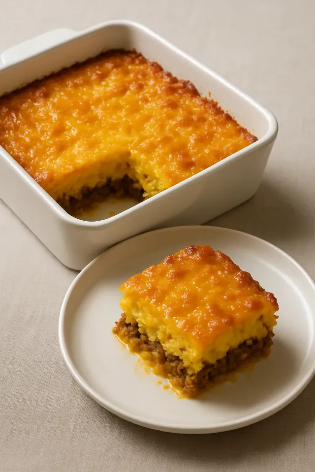 Món casserole ăn sáng với khoai tây viên