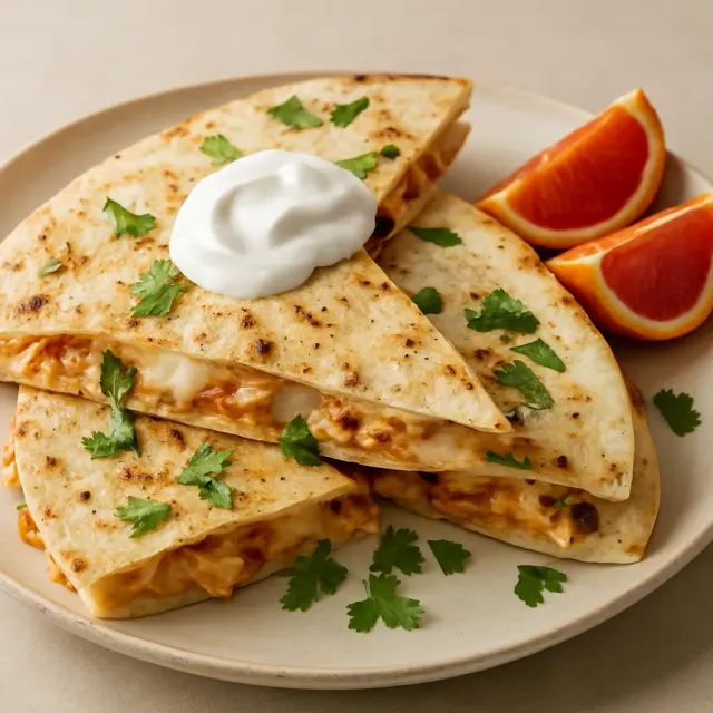 Shrimp Quesadillas with Cilantro and Lime