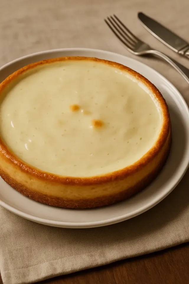 Cheesecake Japonês de 3 Ingredientes