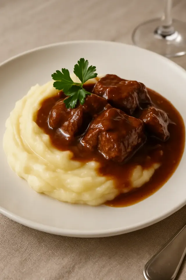 Pointes de bœuf et nouilles